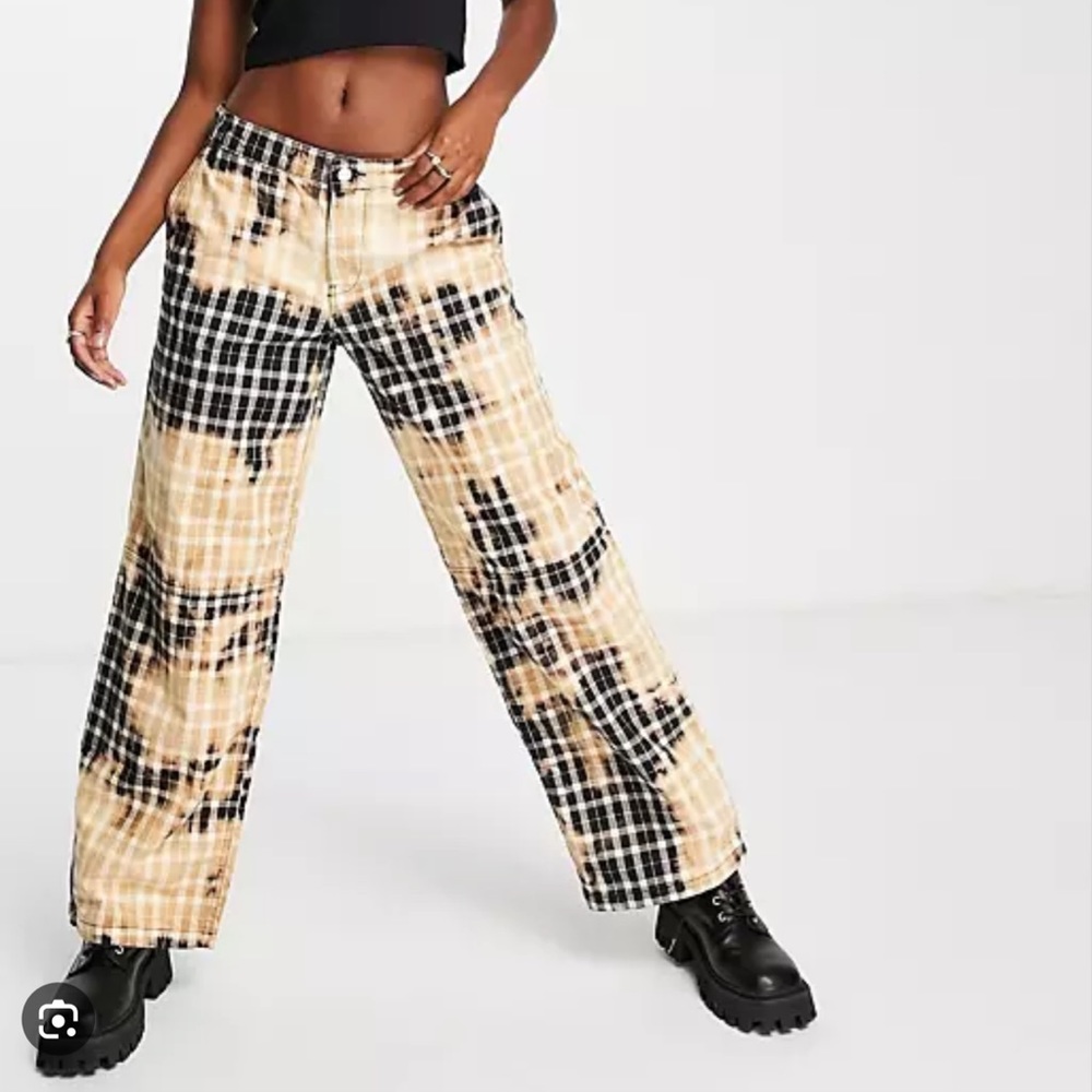 Asos checkered boyfriend pant